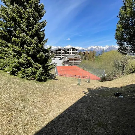 2,5 Pieces A Haute-nendaz, Grande Terrasse, Piscine, Sauna, Tennis Daire Nendaz