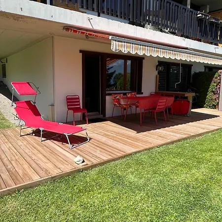 2,5 Pieces A Haute-nendaz, Grande Terrasse, Piscine, Sauna, Tennis * Nendaz