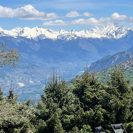 Appartement 2,5 Pieces A Haute-nendaz, Grande Terrasse, Piscine, Sauna, Tennis