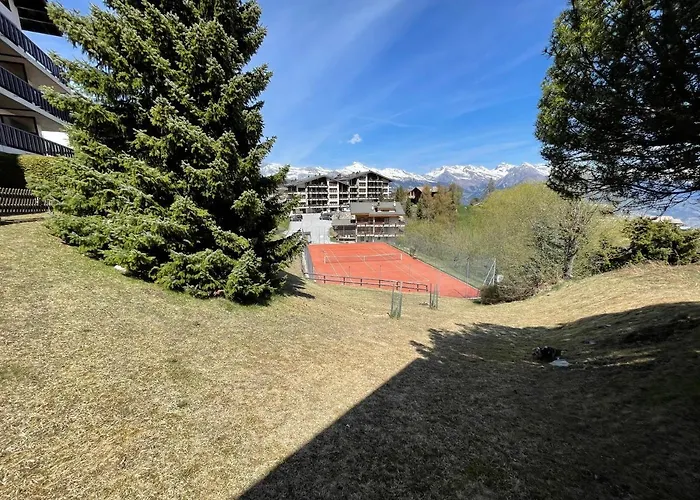 2,5 Pieces A Haute-nendaz, Grande Terrasse, Piscine, Sauna, Tennis Apartment Nendaz
