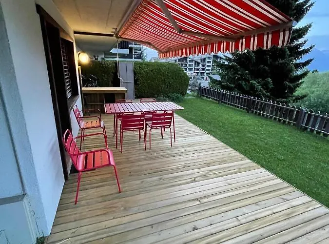 2,5 Pieces A Haute-nendaz, Grande Terrasse, Piscine, Sauna, Tennis Apartment