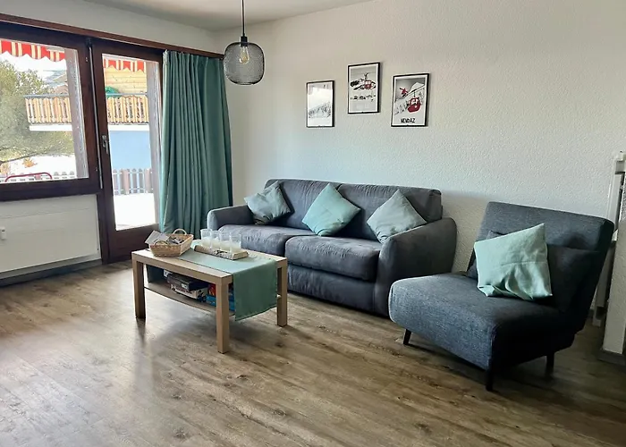 2,5 Pieces A Haute-nendaz, Grande Terrasse, Piscine, Sauna, Tennis *