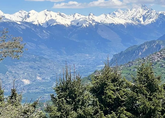 Appartement 2,5 Pieces A Haute-nendaz, Grande Terrasse, Piscine, Sauna, Tennis